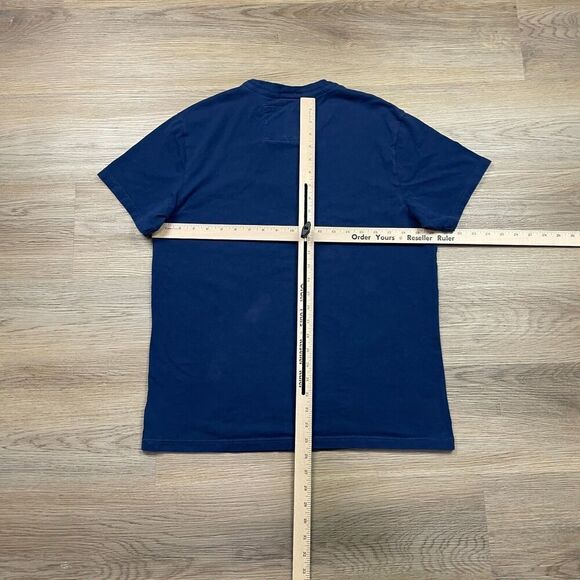 American Eagle Outfitters Shirt Mens Large Blue AOP Y2K Graphic Short Sleeve - Picture 7 of 10